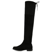 Damen Overknees in Schwarz