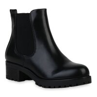 Damen Chelsea Boots in Schwarz