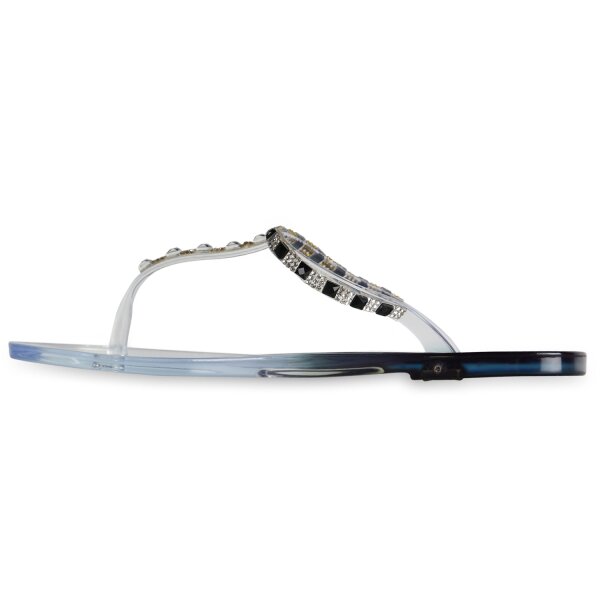 Damen Zehentrenner in Schwarz Colorless