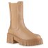 Damen Plateaustiefel in Tan