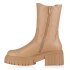 Damen Plateaustiefel in Tan