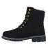 Damen Worker Boots in Schwarz