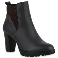 Damen Chelsea Boots in Grau