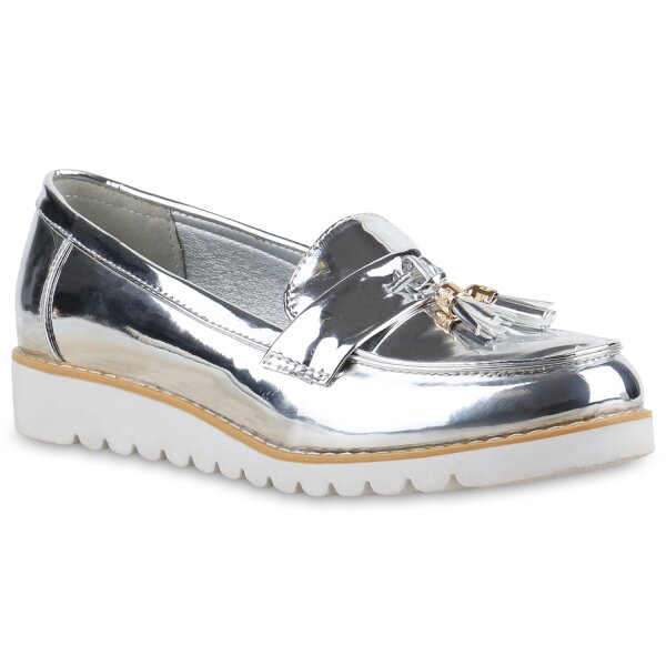 Damen Loafers in Silber