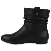 Damen Schlupfstiefeletten in Schwarz