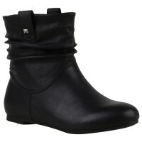 Damen Schlupfstiefeletten in Schwarz