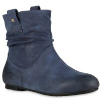 Damen Schlupfstiefeletten in Dunkelblau