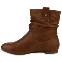 Damen Schlupfstiefeletten in Hellbraun