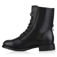 Damen Schnürstiefeletten in Schwarz