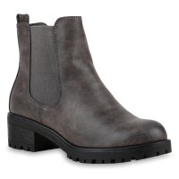 Damen Chelsea Boots in Grau