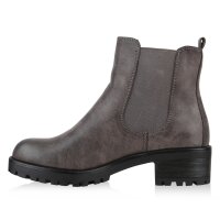 Damen Chelsea Boots in Grau