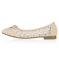 Damen Klassische Ballerinas in Creme