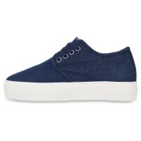 Damen Plateau Sneaker in Dunkelblau