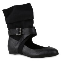 Damen Schlupfstiefeletten in Schwarz