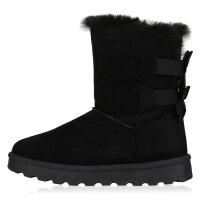 Damen Schlupfstiefeletten in Schwarz