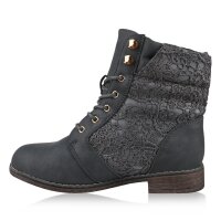 Damen Schnürstiefeletten in Grau