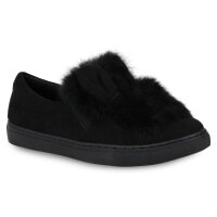Damen Slip Ons in Schwarz Gr.36