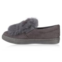 Damen Slip Ons in Grau Gr.40