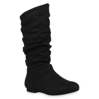 Damen Schlupfstiefel in Schwarz