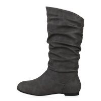 Damen Schlupfstiefel in Grau