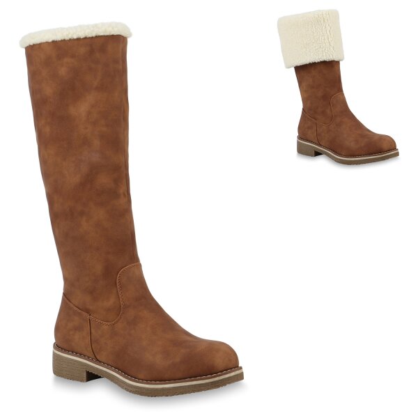 Damen Winterstiefel in Hellbraun
