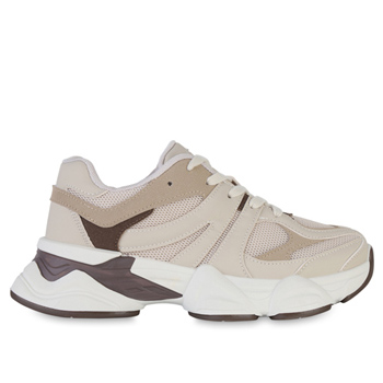 Damen Sneaker in Beige & Braun